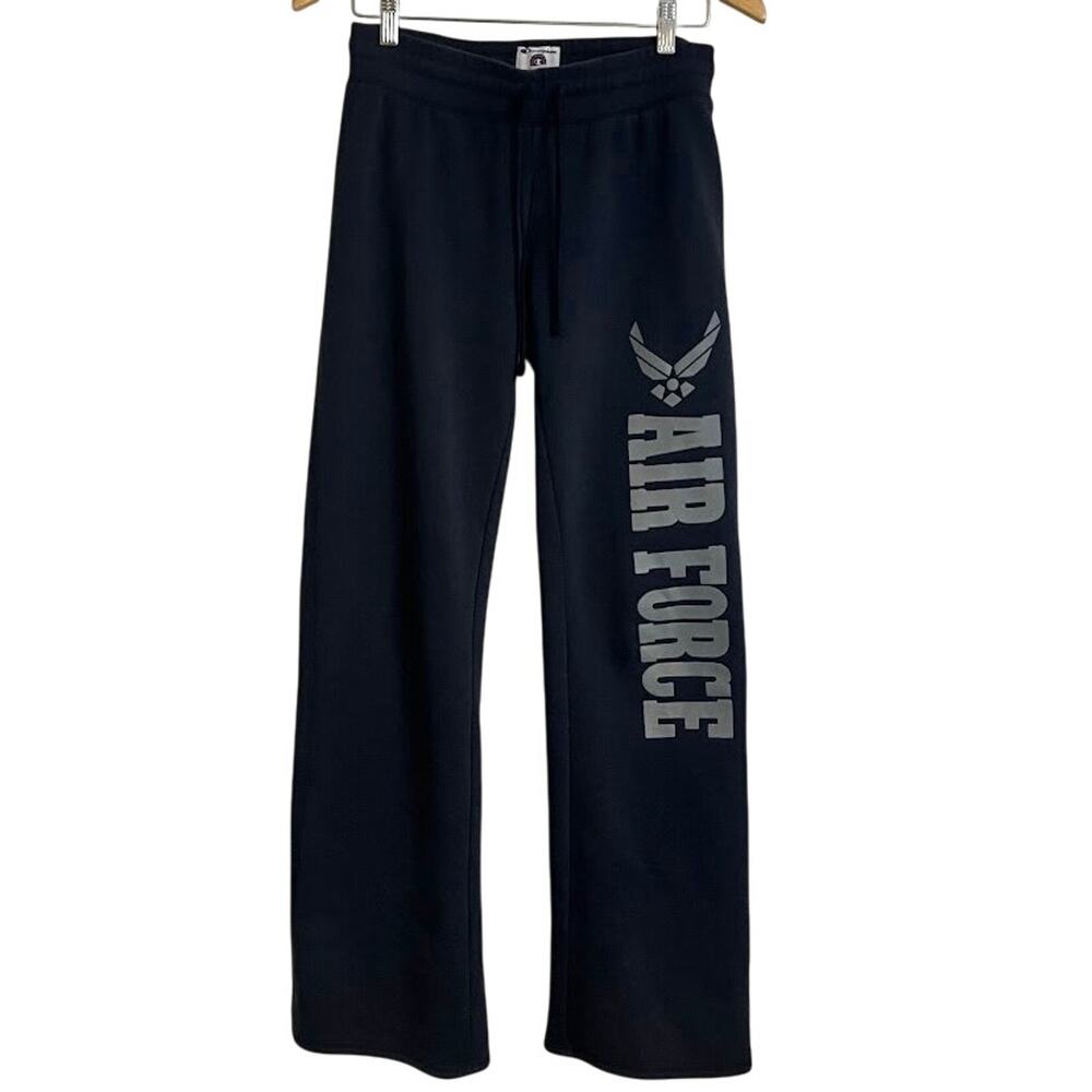 Vintage Champion Air Force Falcons Black Warm Up Sweatpants Reverse Weave Size M